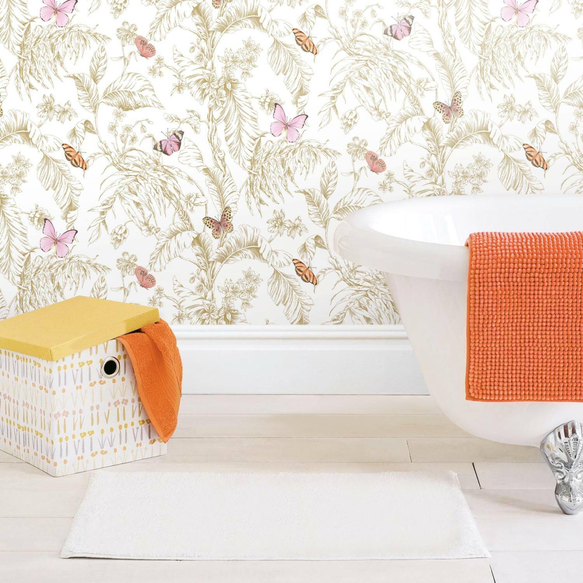RoomMates Butterfly Sketch Peel & Stick Wallpaper